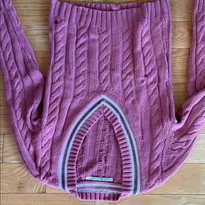 Tommy Hilfiger Pink Cable Knit Sweater